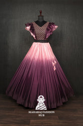 Colourful Chinnon Flared Lehenga with Sequins & Chikankari Frill Blouse β Trendsetting Lehenga-Choli for Stylish Women π