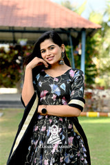 Designer Chinnon Prints with Elegant Sequins Work