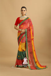 Maharaj Fashion Hub Lightweight Georgette Saree for Women β Festive & Casual