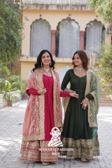 🪡 Designer Gown Set with Sequins, Style & Structure - Special Designer Gown