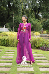 🌿 Faux Georgette, Real Beauty - Special Designer Gown