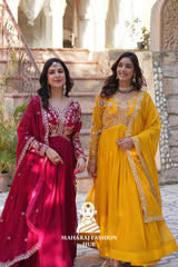 🧣 Shine Bright in Faux Blooming Fashion - Combo Offer Gown