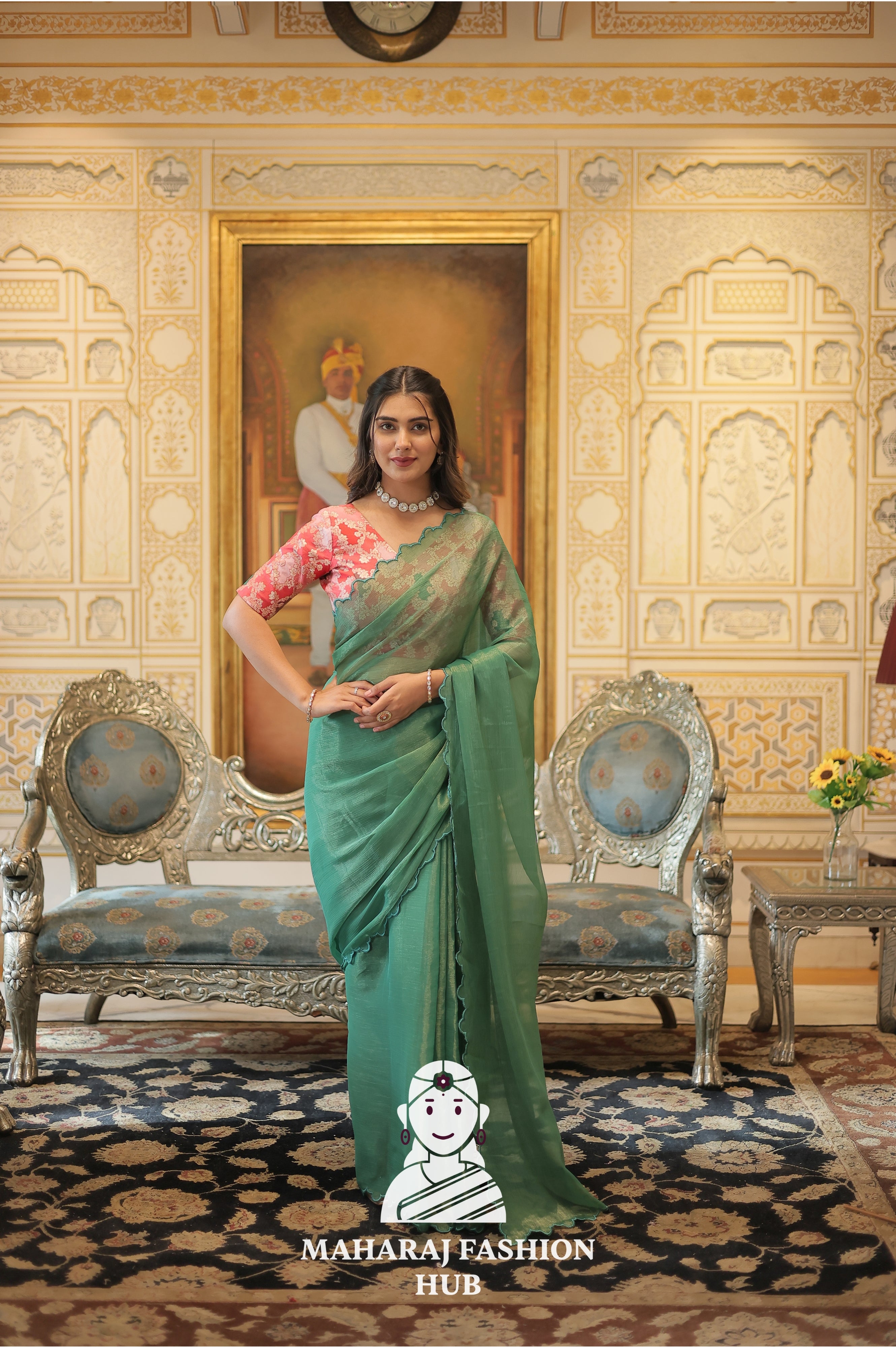 🔸 Royal Radiance  Premium Designer Kanchipuram Saree Collection🔸