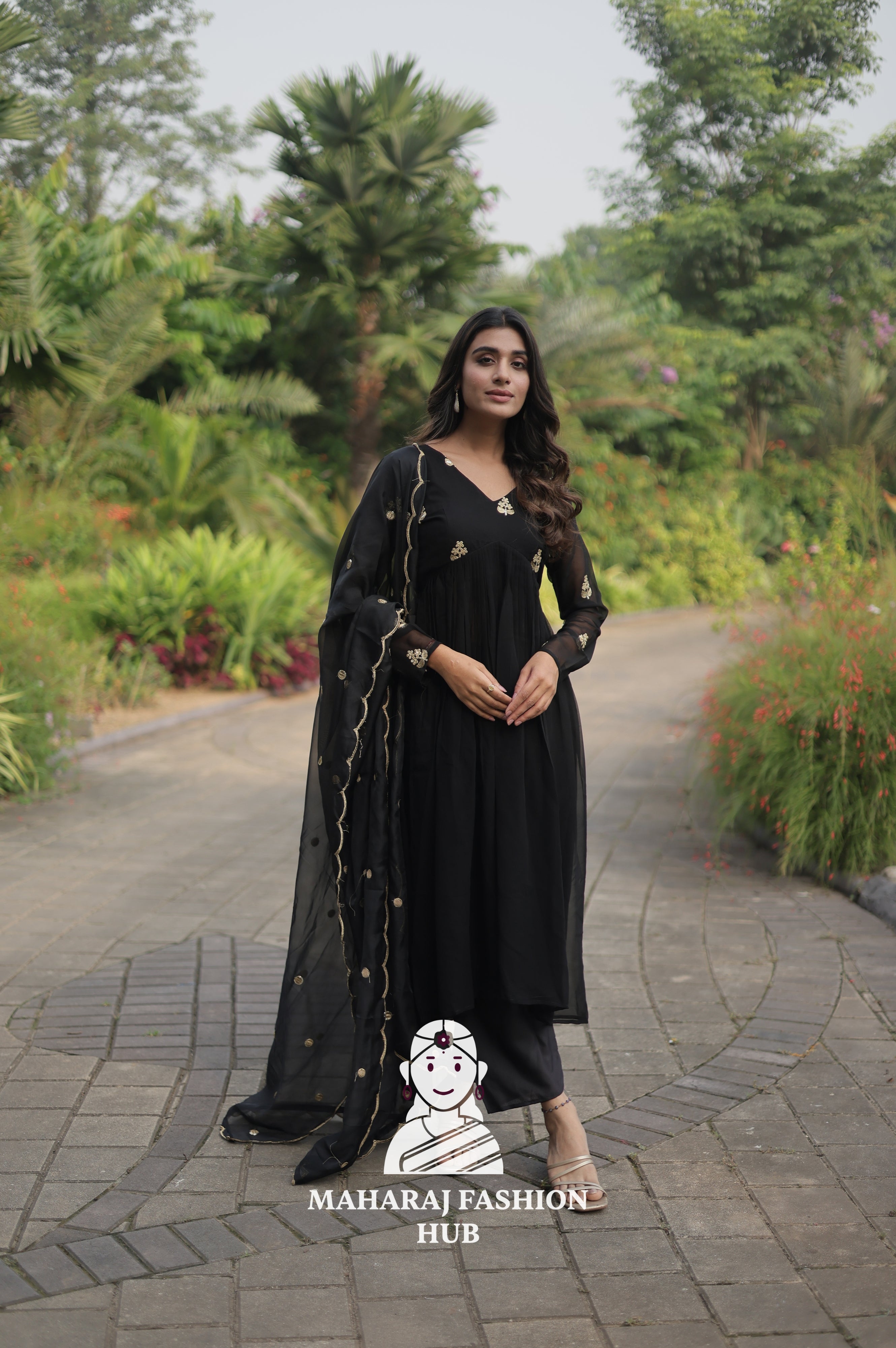 Bloom Like Royalty – Faux Blooming Designer Gown Set