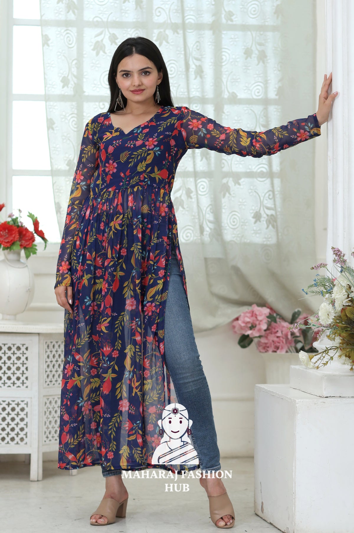 Chic Printed Kurti with Comfortable Inner Lining