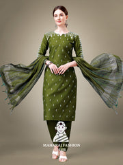 Maharaj Fashion Hub Women's Elegant Kurti Pant Dupatta Set