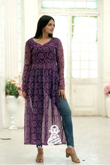 🌸 Fox Georgette Feels – A Kurti Worth Twirling!