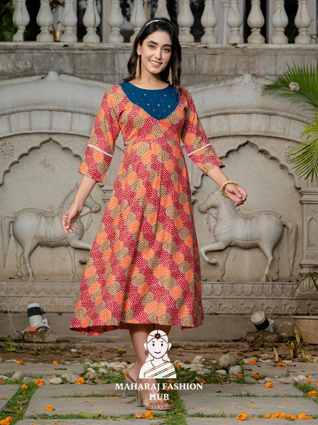👗 Flawless Multi-Tone Rayon Kurta – Fully Stitched Elegance