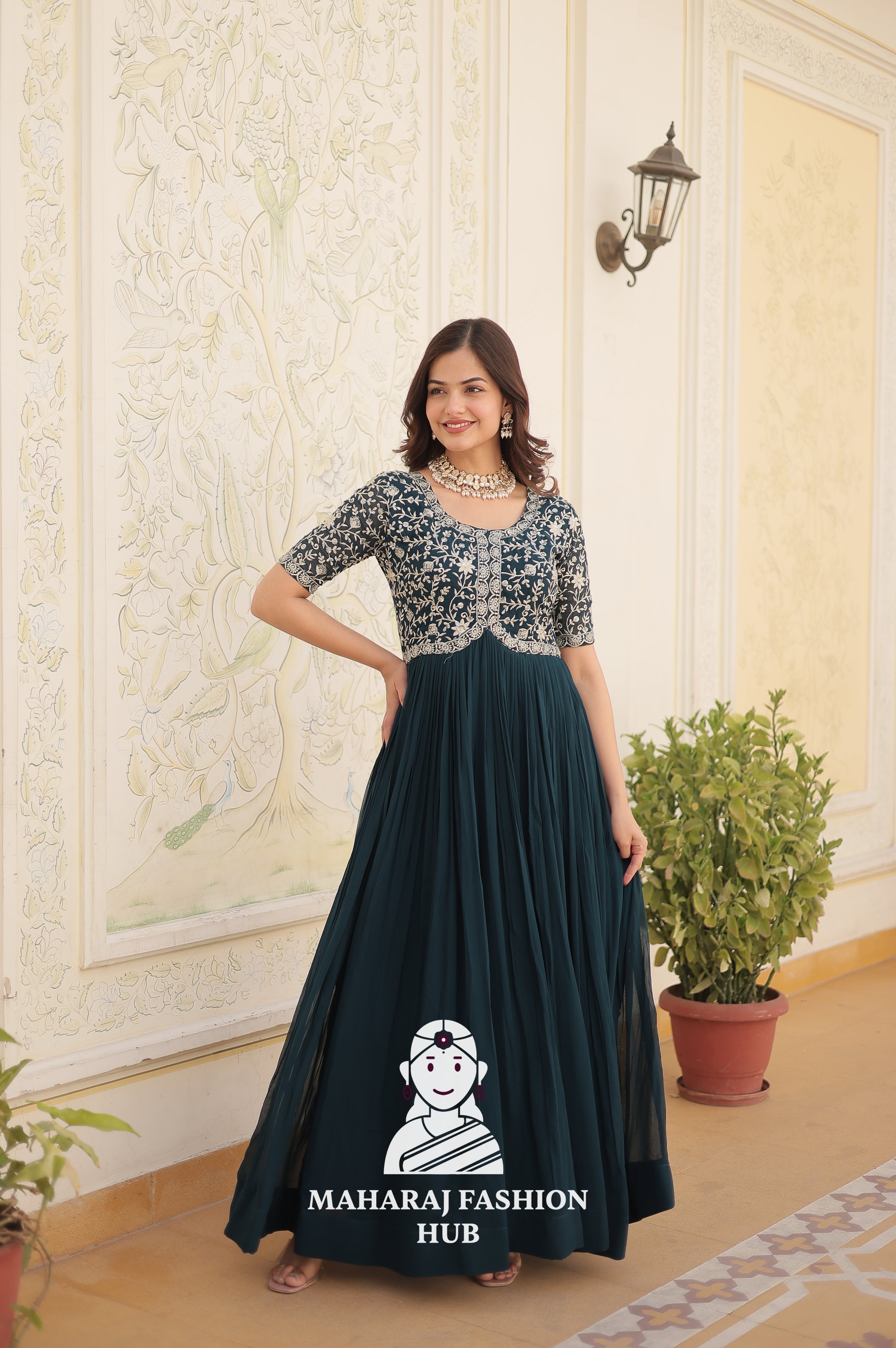 Premium Fabric Finish for Elegant Night - Special Designer Gown