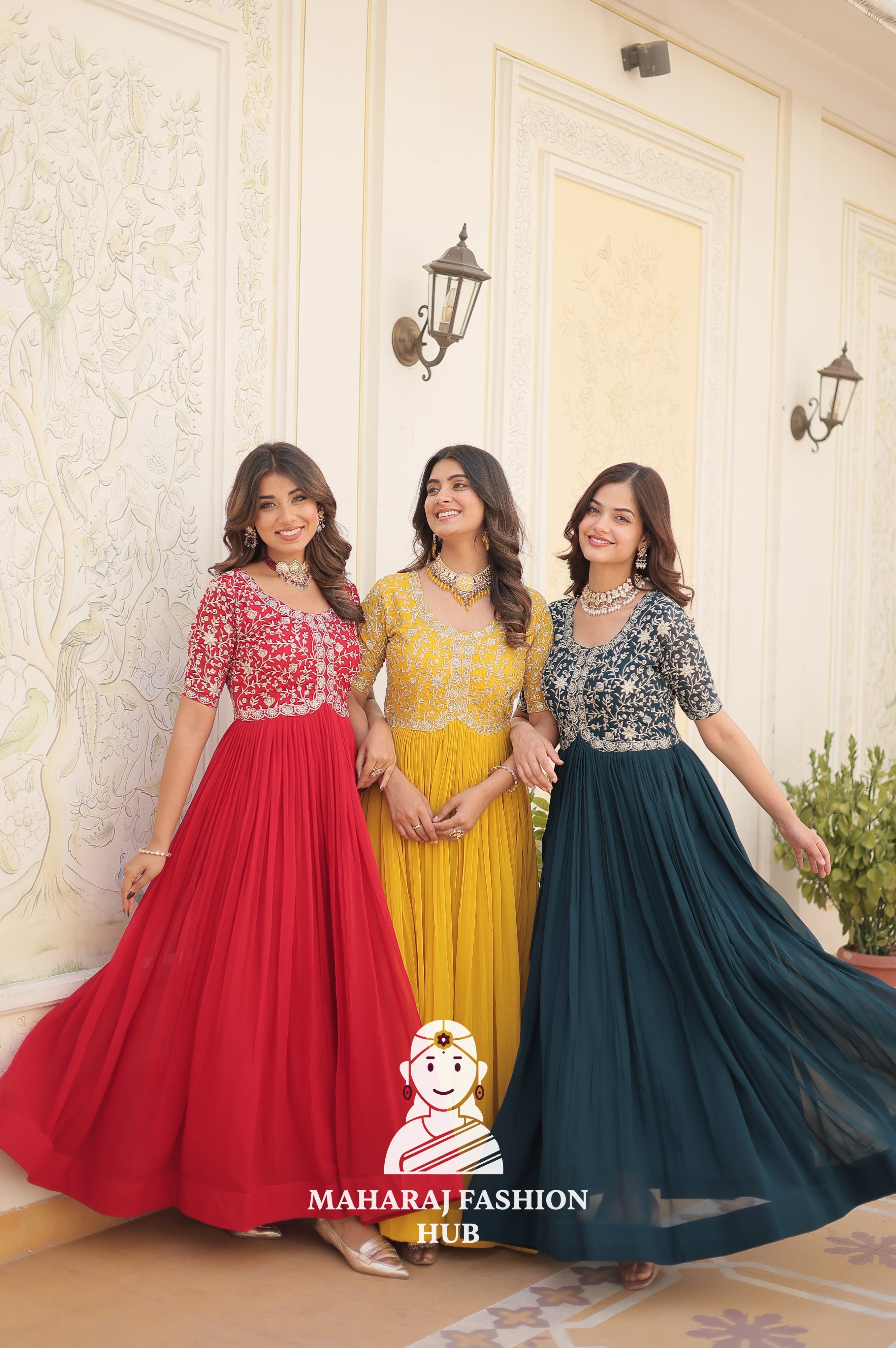 Designer Fabric Magic Perfectly Tailored Elegance - Combo Offer Gown