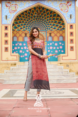 Traditional Kutchi Gamthi Work Printed Rayon Navratri Kurti Collection 🌸🪔