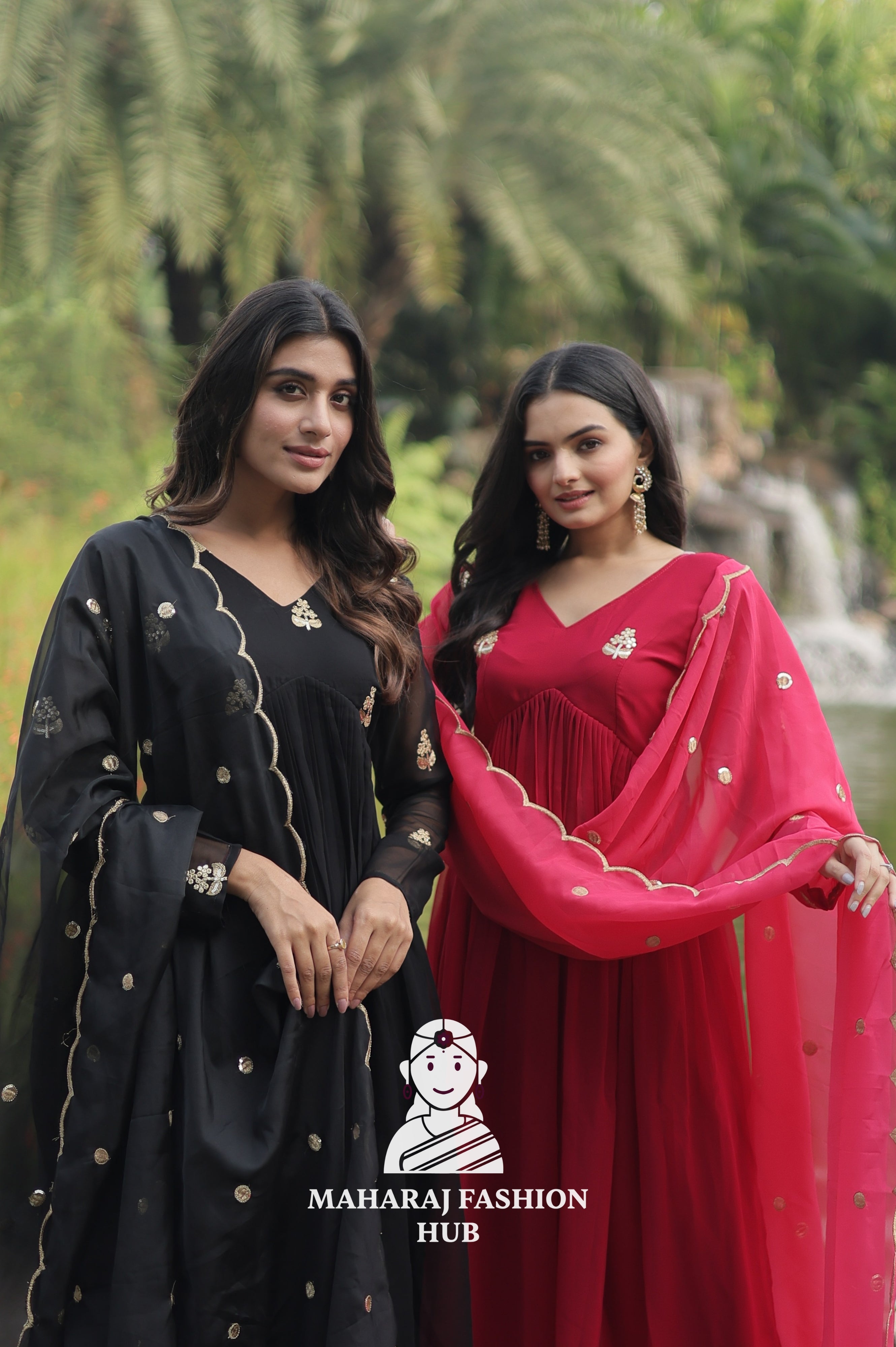 Timeless Charm – Faux Blooming Designer Suit with Cotton Comfort