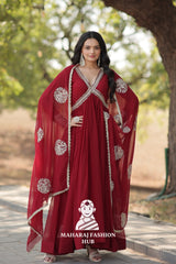 Modern Fabric Elegance with Embroidery and Sequins