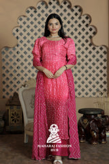 Elegant Digital Printed Kurti Set with Dupatta