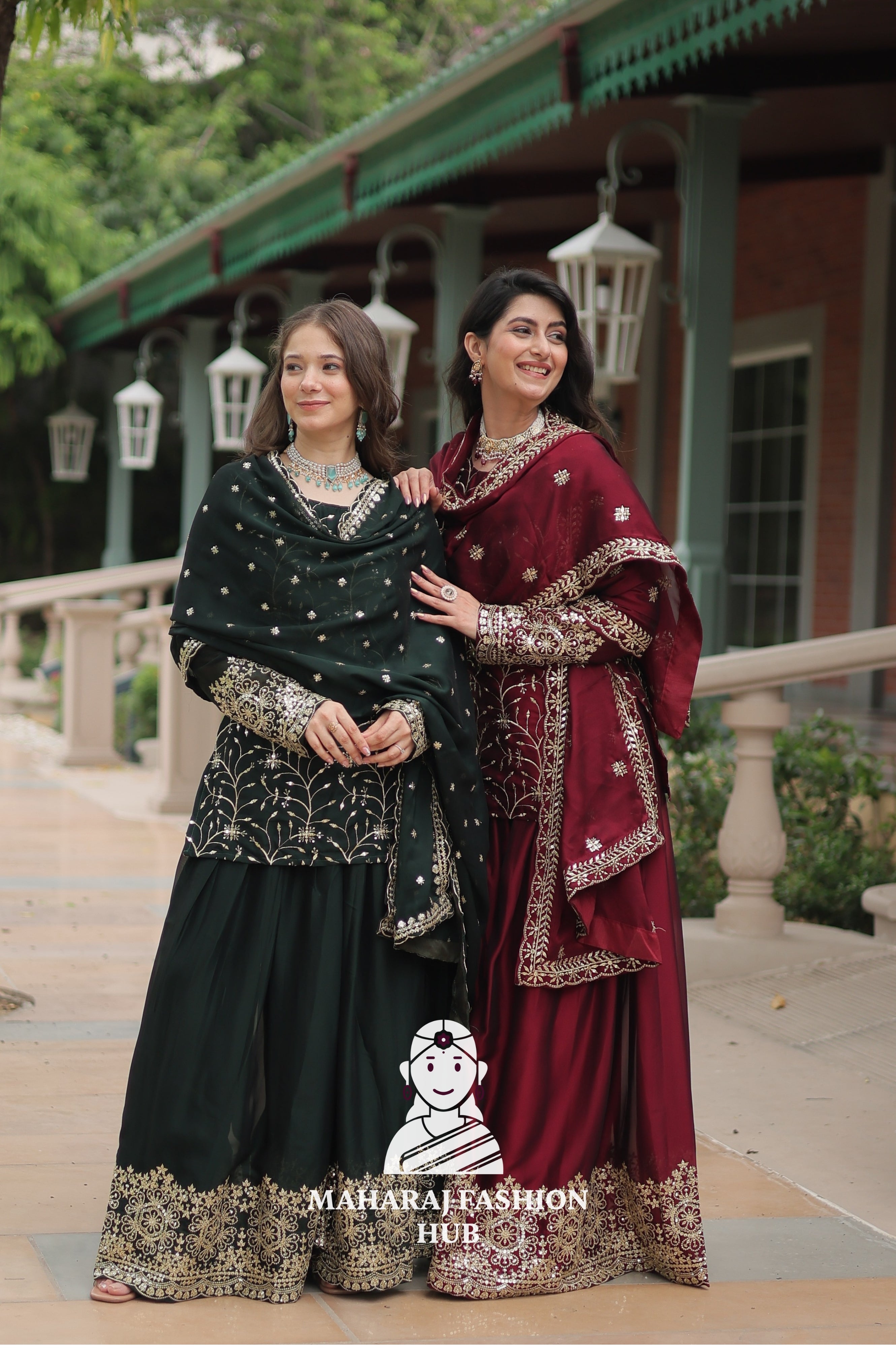 🧵 Threaded Beauty in Silk Finish - Combo Offer Gown