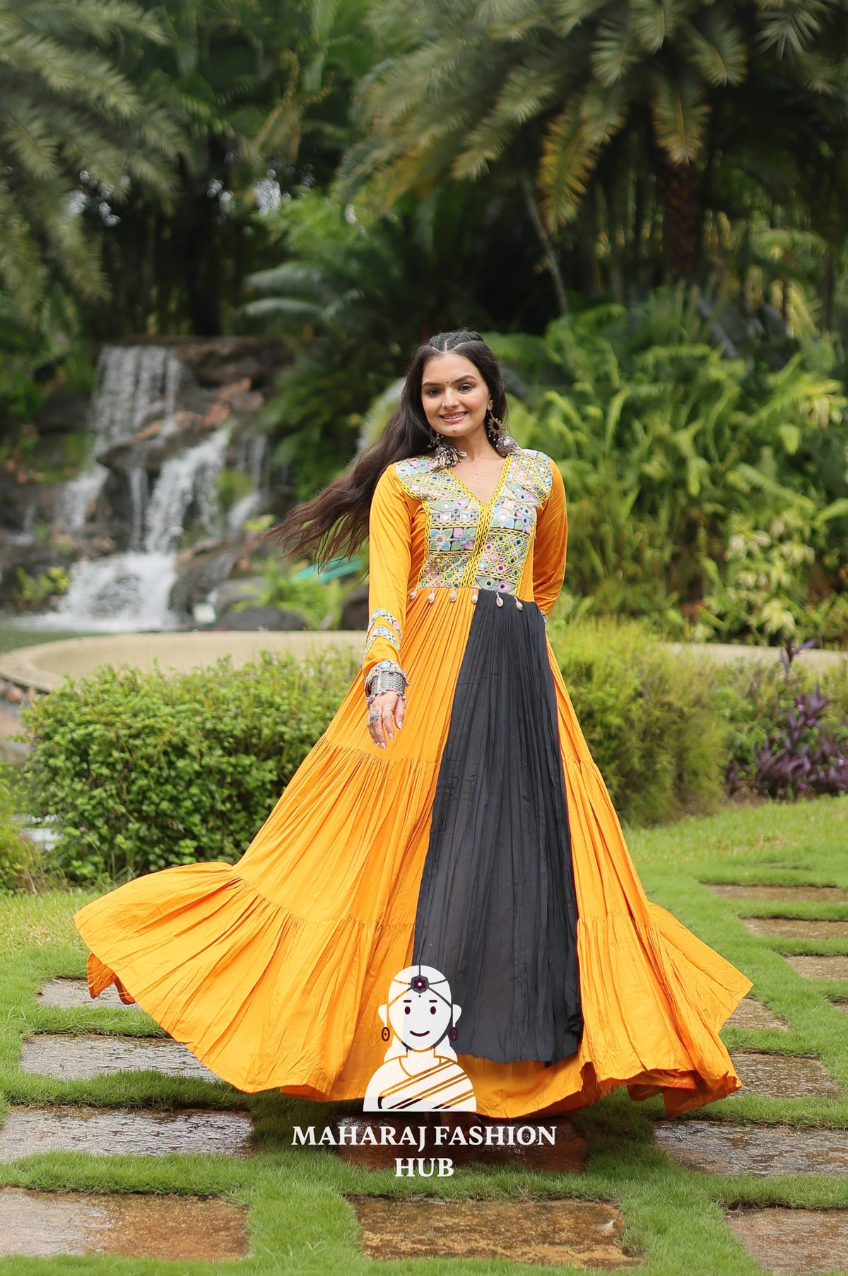 💃 Twirl in 14Kg Reyon Glam - Special Designer Gown