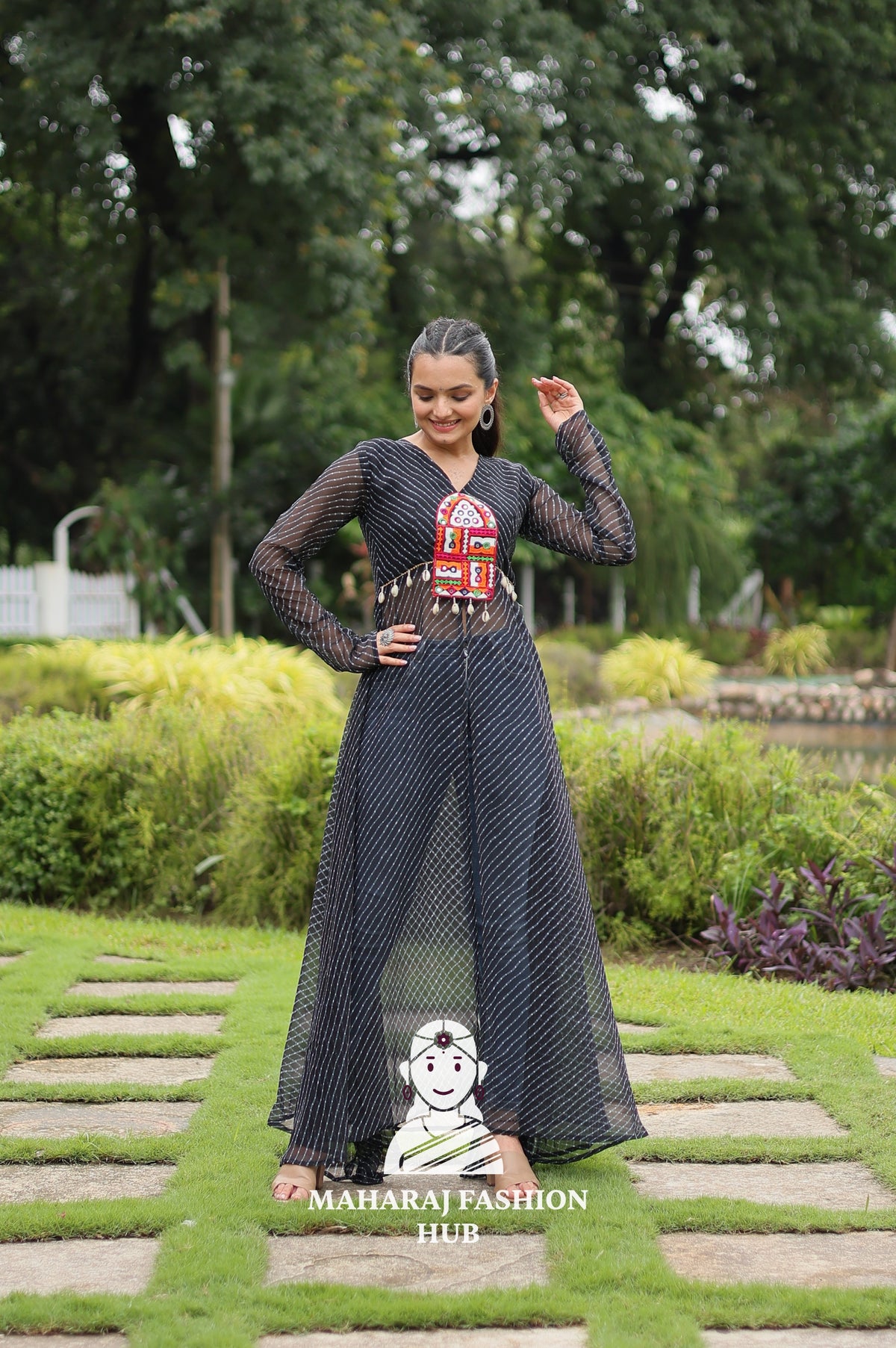 💃 Vibrance Draped in Tradition - Special Designer Gown