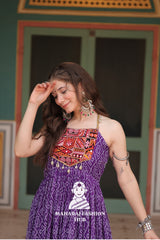 Bandhani Print Faux Georgette Ensemble with Cotton Lining