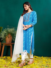 Maharaj Fashion Hub Anarkali Gown Set – Elegant Flared Gown with Bottom and Dupatta for Women’s Festive & Wedding Wear