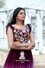 Elegant Gown with Rich Padding and Embrodiery Work