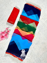 Multicolor Georgette Saree for Women – Elegant Indian Ethnic Party Wear