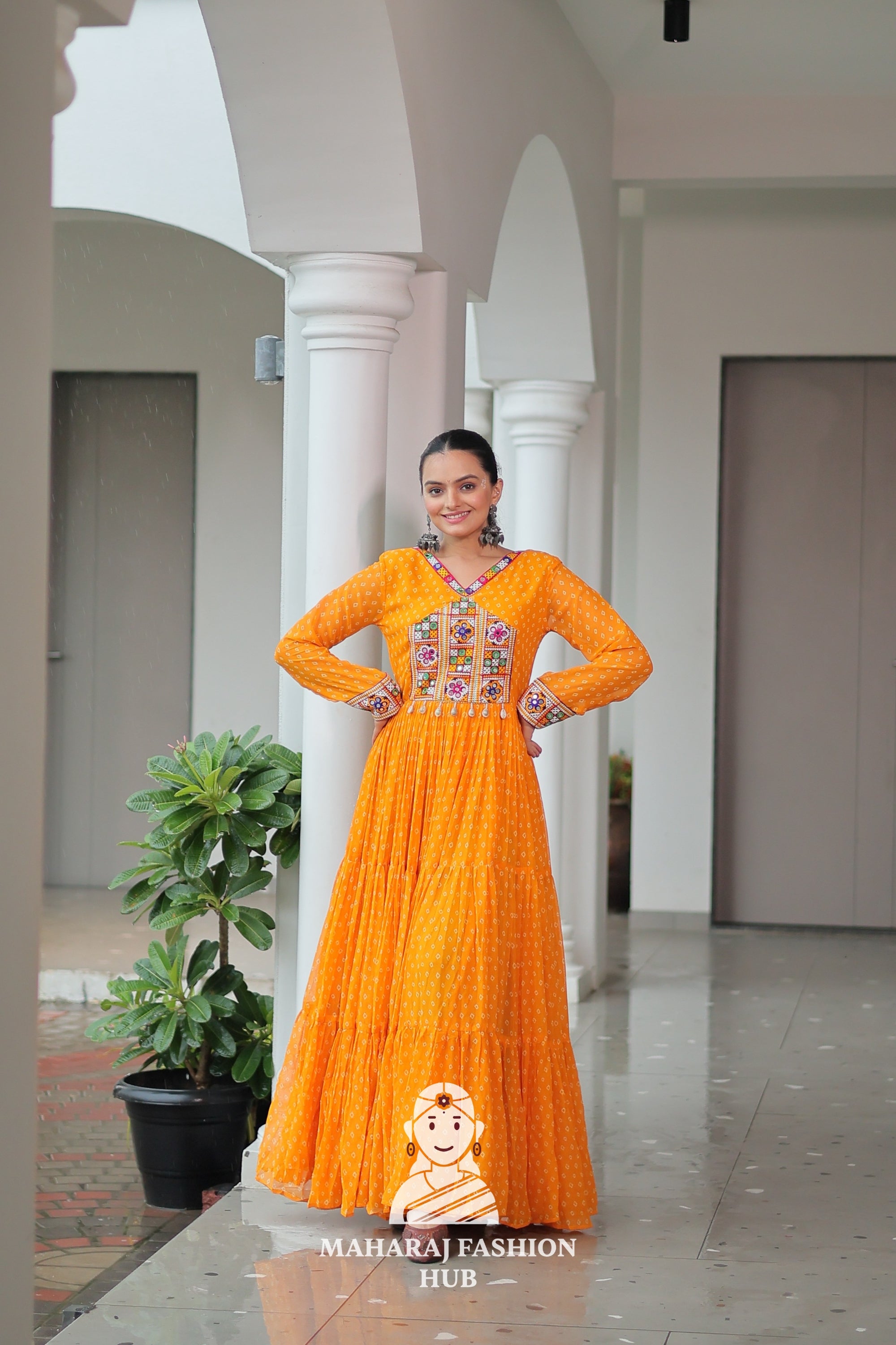 Colorful Bandhani & Kutchi Patchwork Navratri Choli Set 🎶🌺