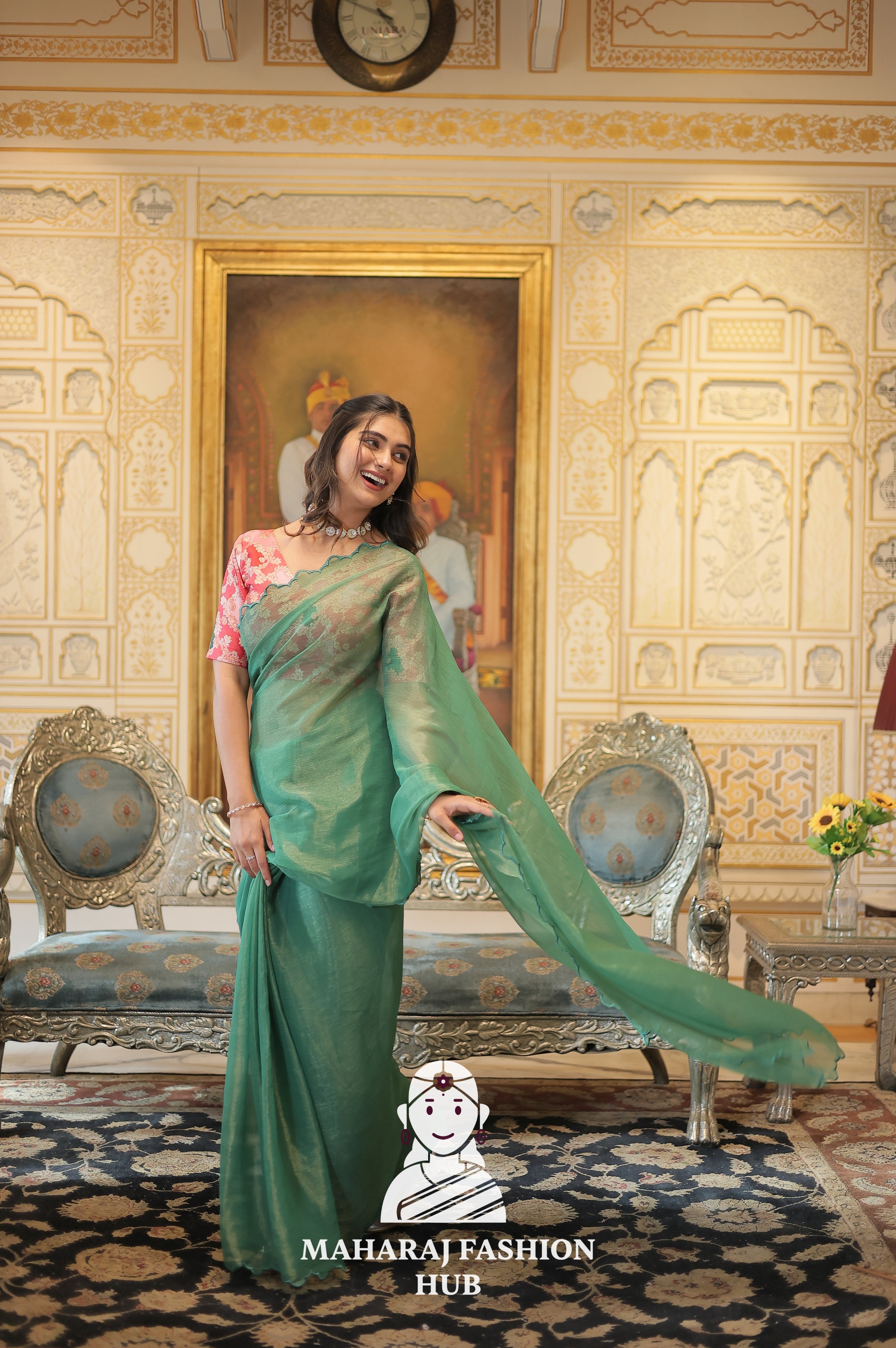🔸 Royal Radiance  Premium Designer Kanchipuram Saree Collection🔸