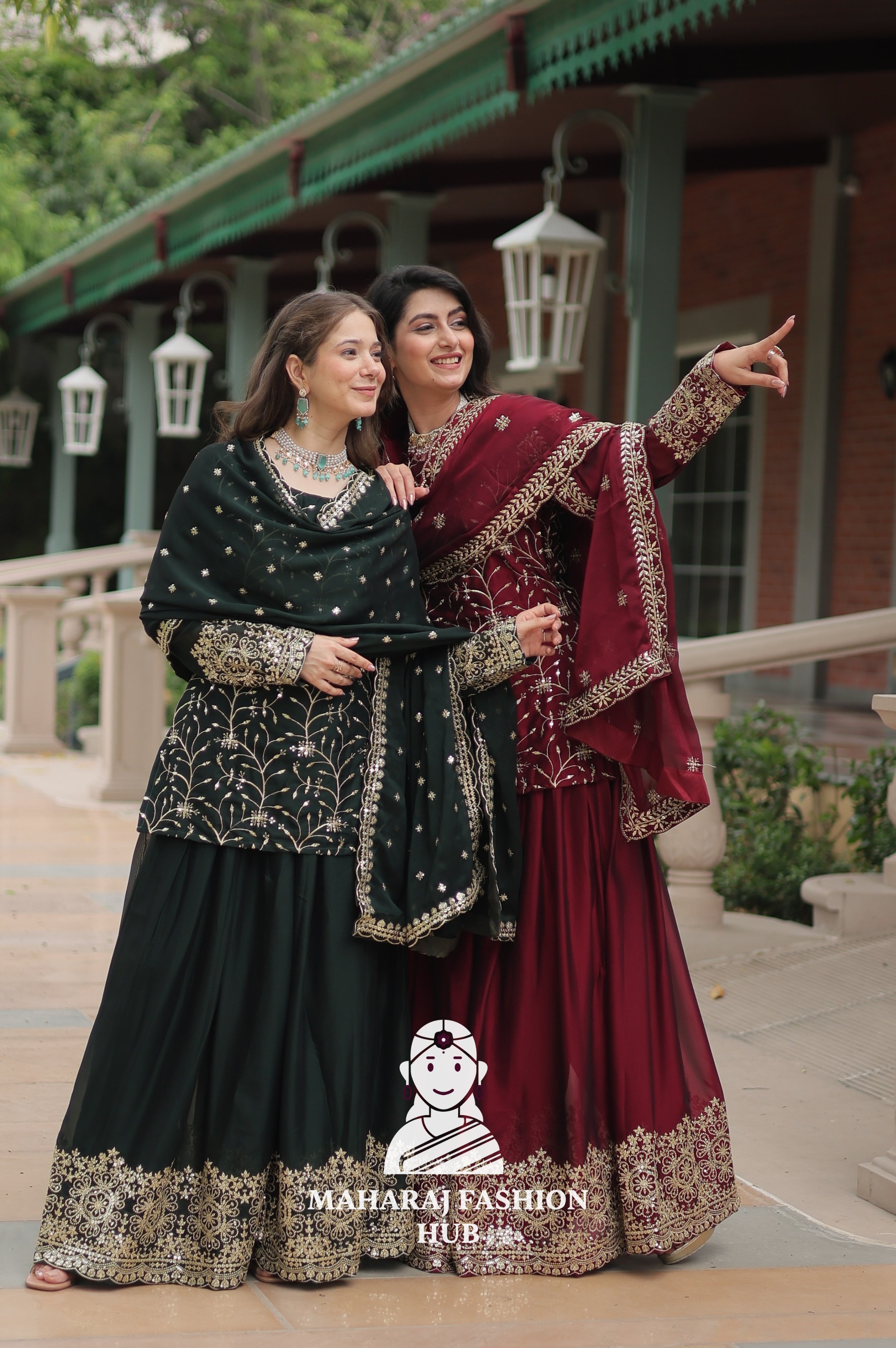 🧵 Threaded Beauty in Silk Finish - Combo Offer Gown