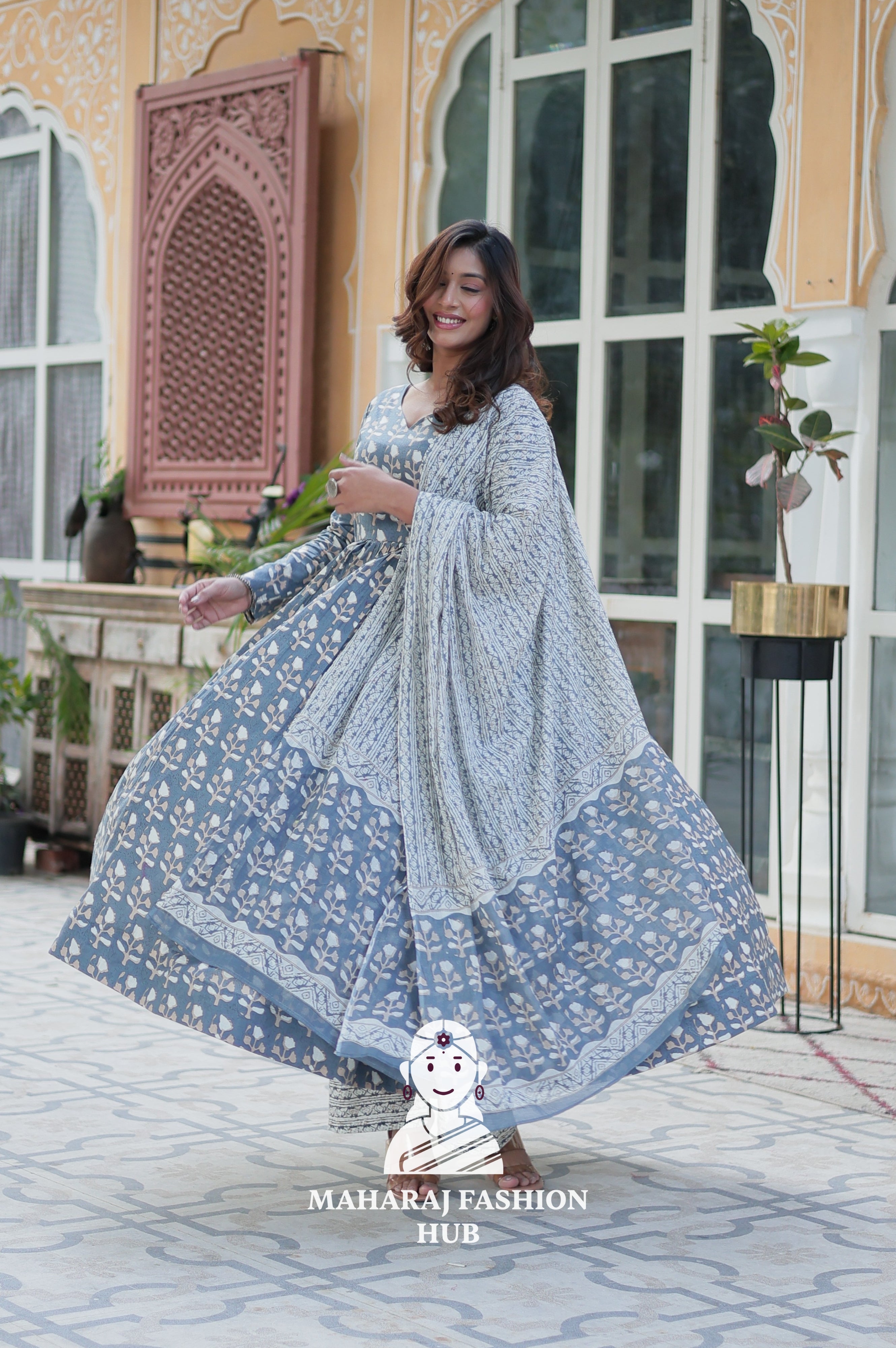 Pure Cotton Elegance in Every Thread - Special Designer Gown