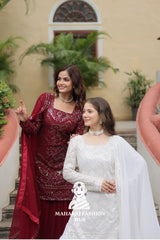 🎀 Flowy Fits with Festive Flair - Combo Offer Gown