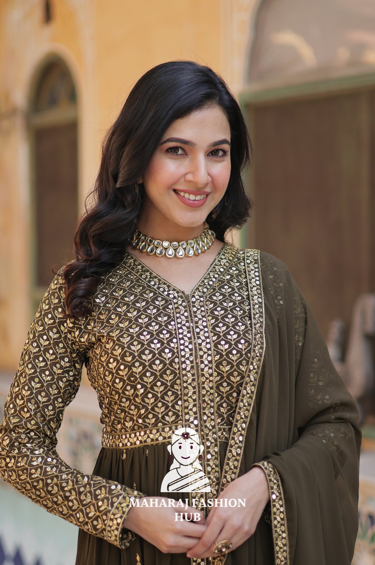 🌸 Soft Cotton-Lined Kurti Set for Festive Comfort - Special Designer Gown