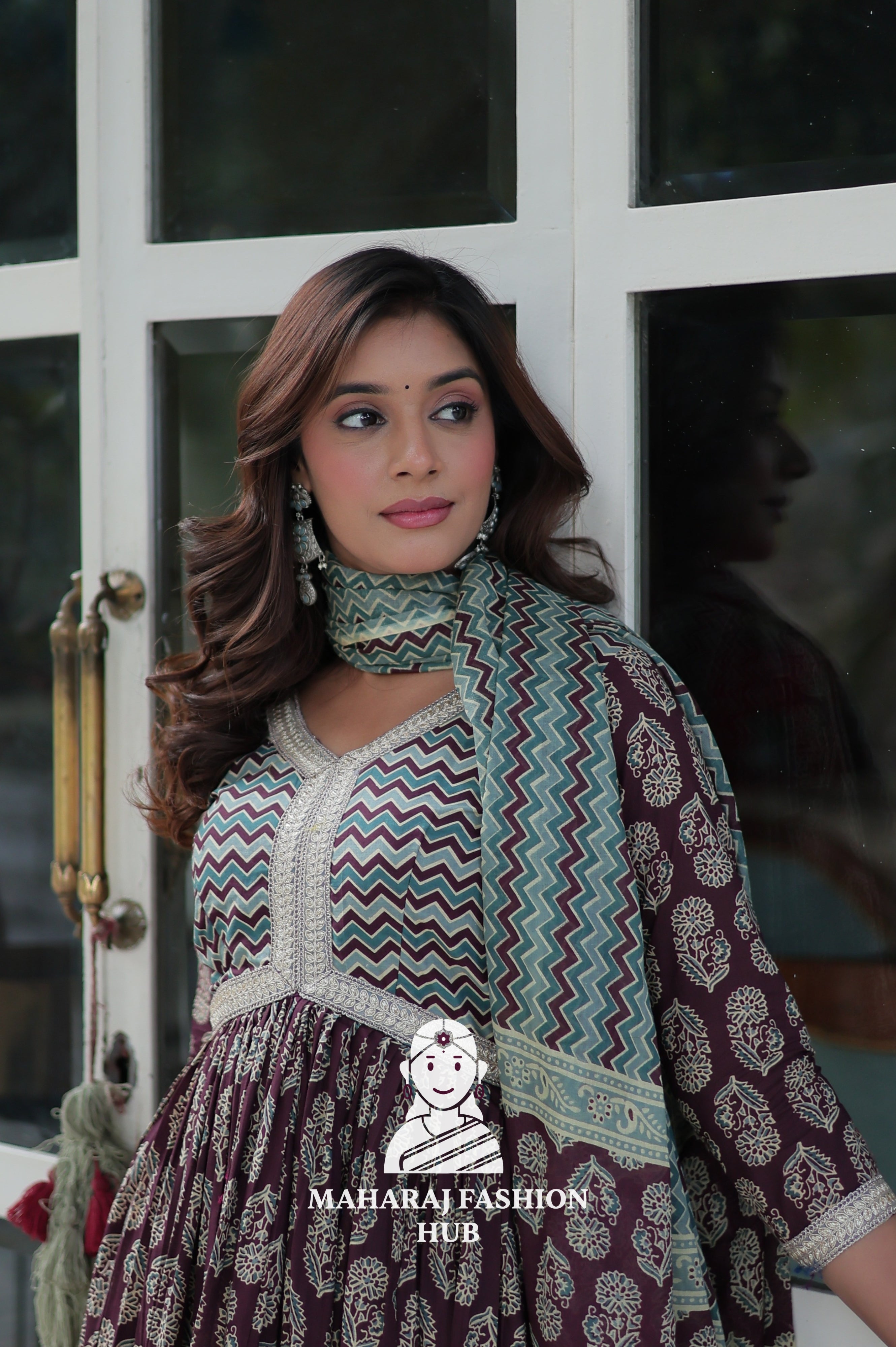 Pure Cotton Special Designer Gown with Dupatta