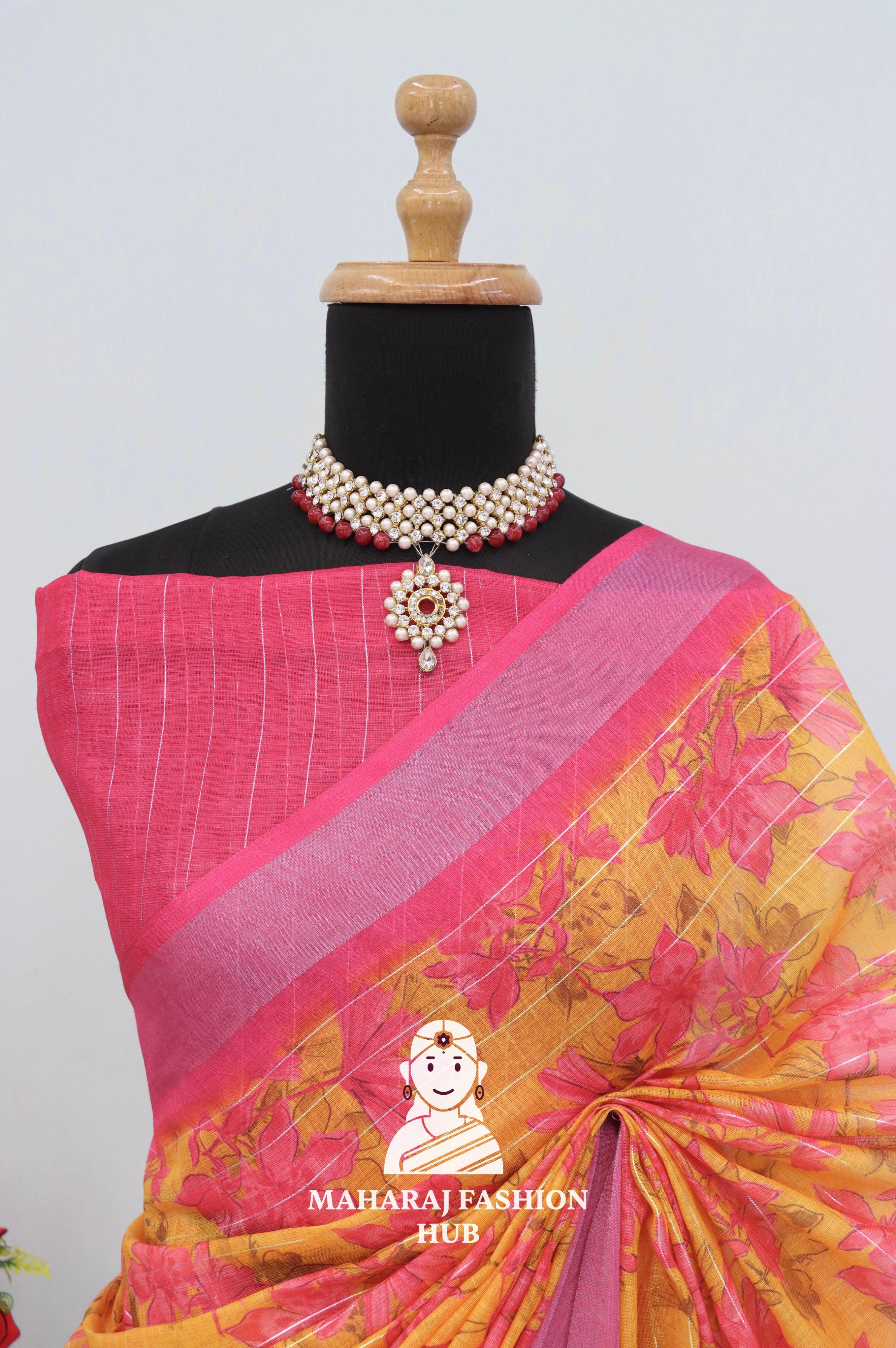 Understated Luxury – The Silver Bloom Saree Series