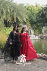 Timeless Charm – Faux Blooming Designer Suit with Cotton Comfort