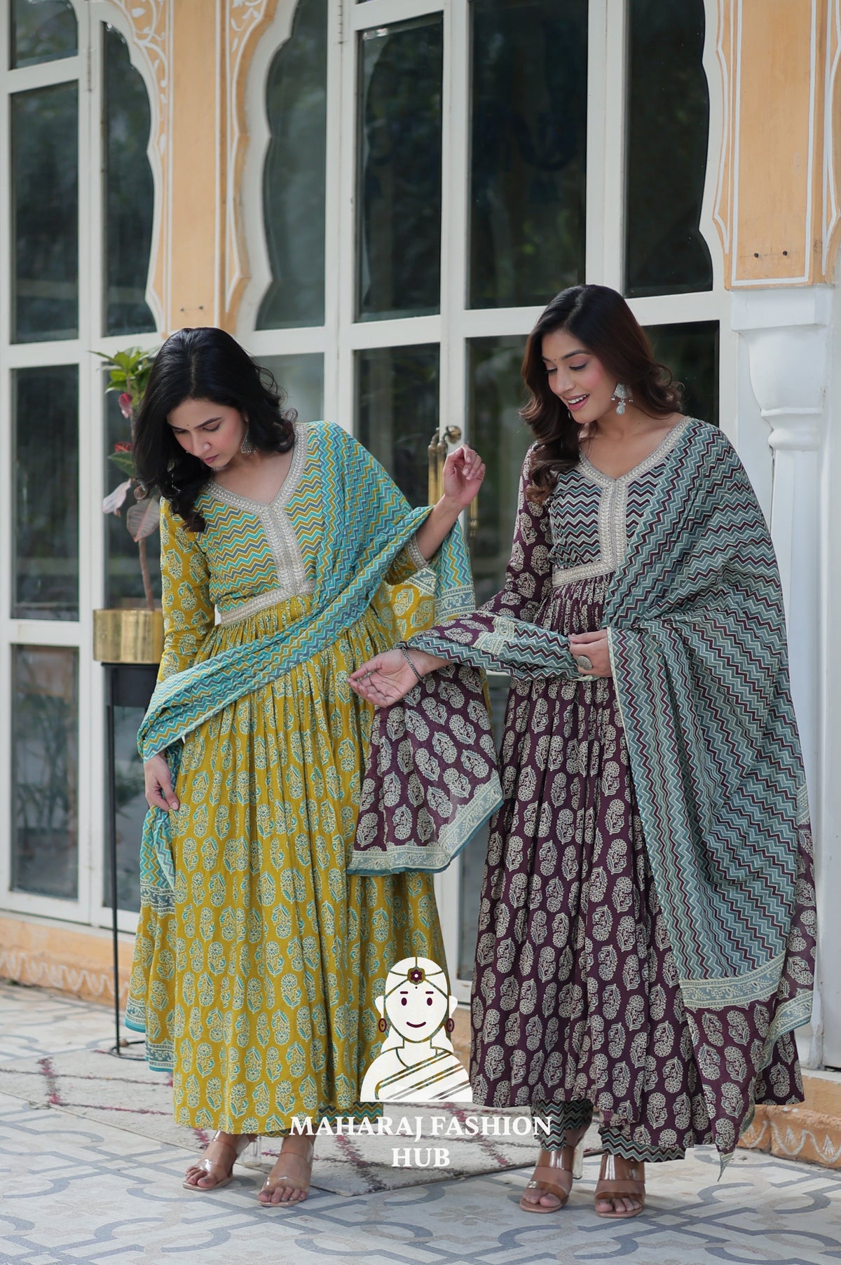Lightweight Pure Cotton Special Designer Gown Set
