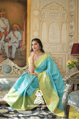 Exquisite Kanjivaram Silk Saree with Handcrafted Zari Weave