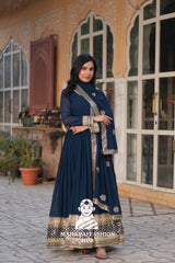 🌟 Embroidery Meets Timeless Comfort - Special Designer Gown