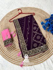 Traditional Lahariya print Georgette saree for women,s || Festive georgette saree for women's ||