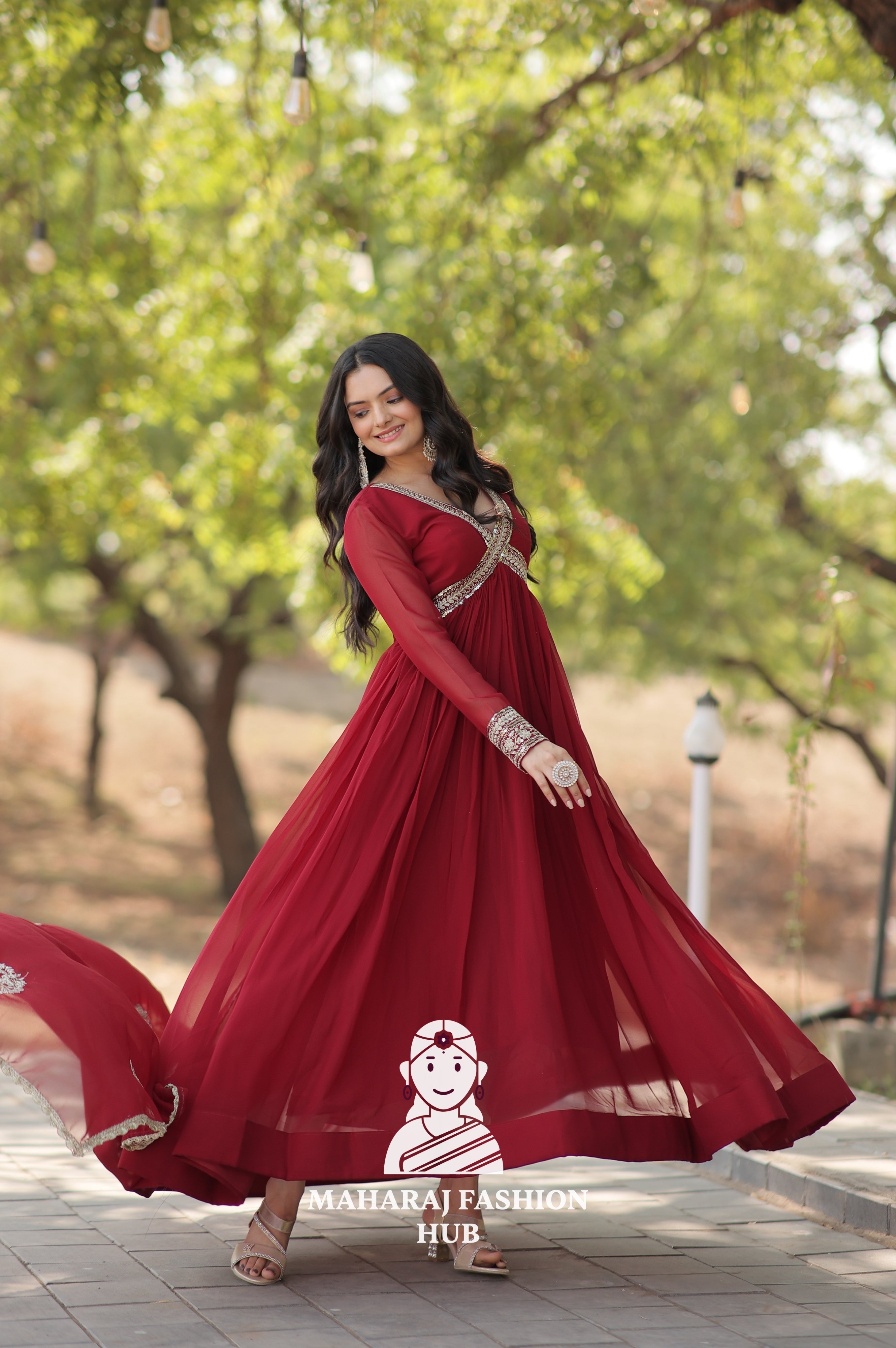 Modern Fabric Elegance with Embroidery and Sequins