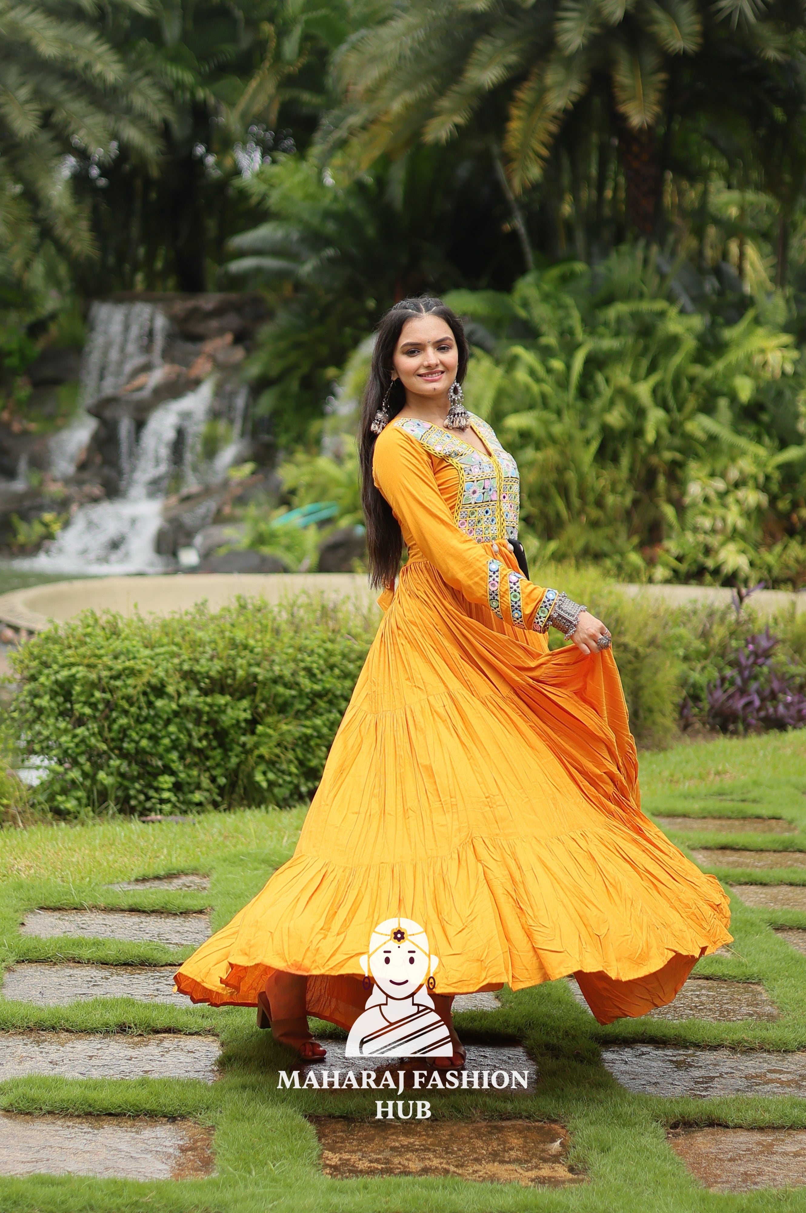 💃 Twirl in 14Kg Reyon Glam - Special Designer Gown