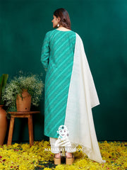 Maharaj Fashion Hub Anarkali Gown Set – Elegant Flared Gown with Bottom and Dupatta for Women’s Festive & Wedding Wear