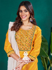 Maharaj Fashion Hub Anarkali Gown Set – Elegant Flared Gown with Bottom and Dupatta for Women’s Festive & Wedding Wear