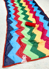 Multicolor Georgette Saree for Women – Elegant Indian Ethnic Party Wear