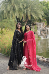 Timeless Charm – Faux Blooming Designer Suit with Cotton Comfort