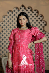 Elegant Digital Printed Kurti Set with Dupatta