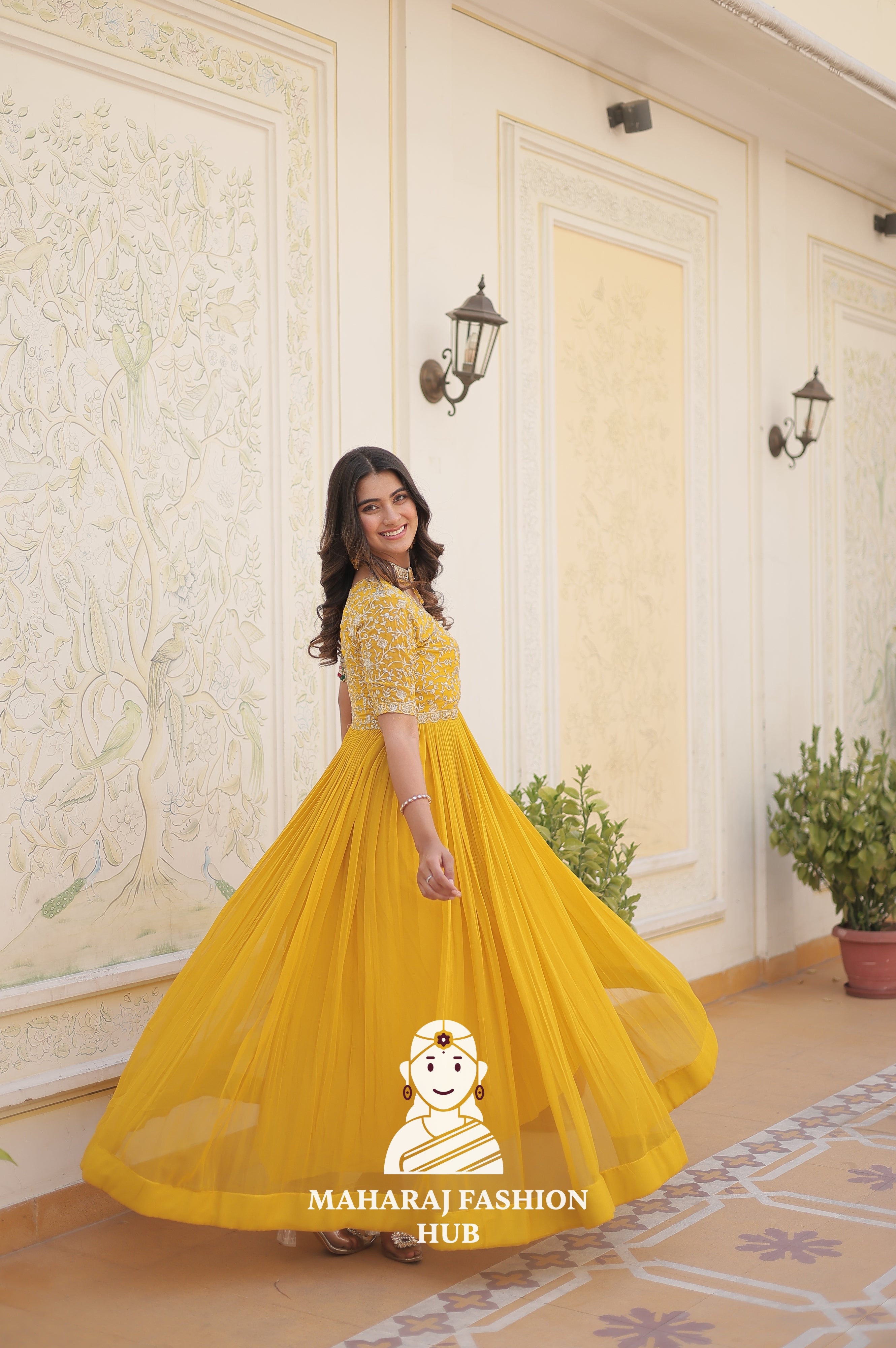 Fabric Fantasy Design with Stunning Party Flair - Special Designer Gown