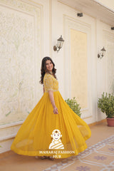Fabric Fantasy Design with Stunning Party Flair - Special Designer Gown