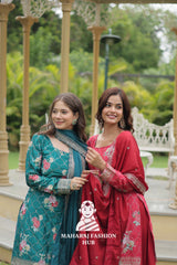 🌺 Embroidered Magic in Every Thread - Special Designer Gown