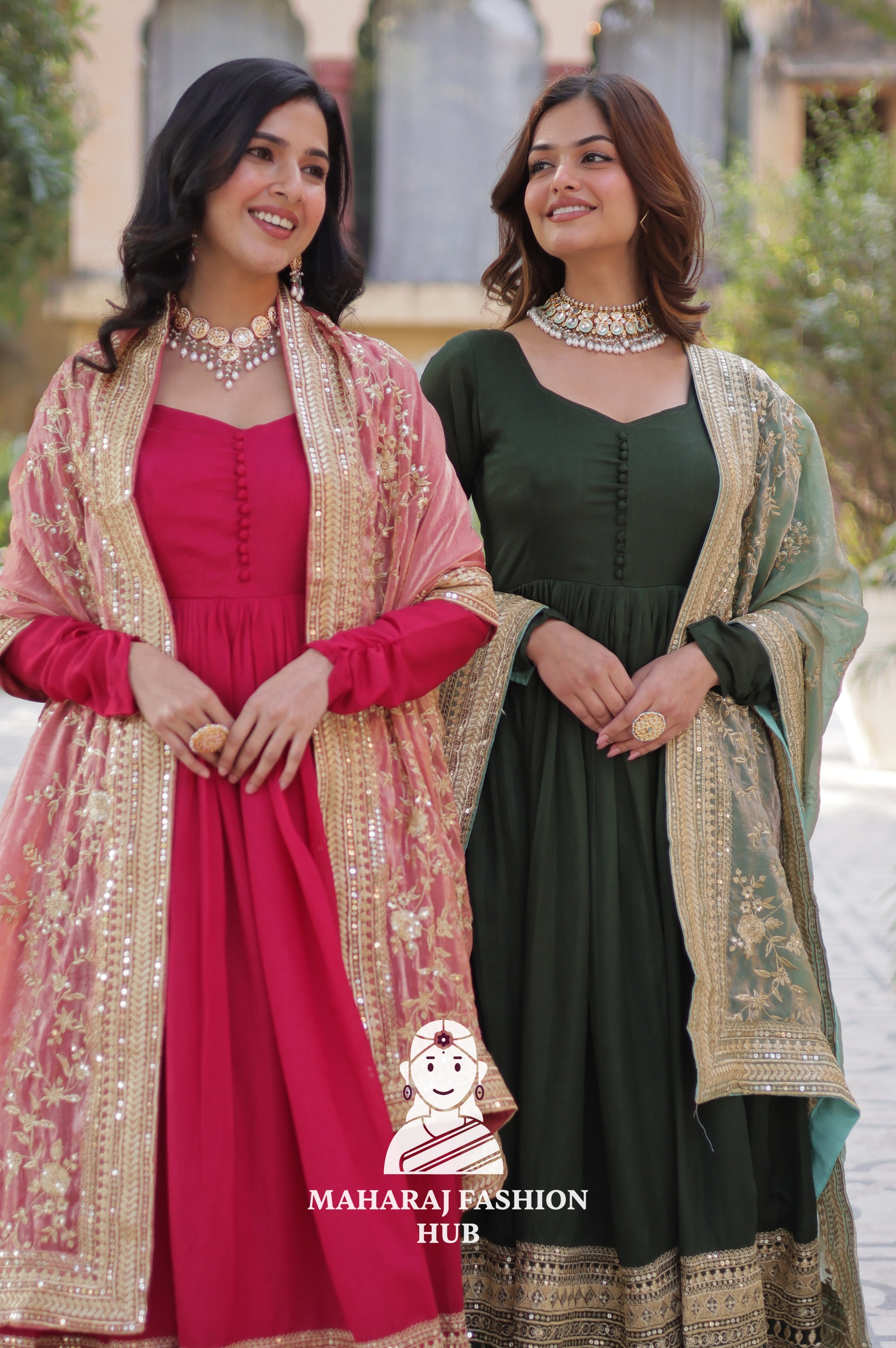 🪡 Designer Gown Set with Sequins, Style & Structure - Special Designer Gown