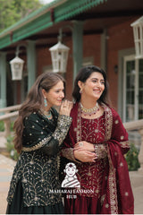 🧵 Threaded Beauty in Silk Finish - Combo Offer Gown